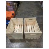 (2) Wood Crates With Damage