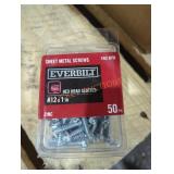 1 everbilt hex head slotted # 12 x 1"