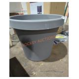 Gray big planter