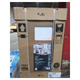 18" x 30" x 12" White Wall Cabinet