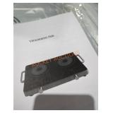 Infrared double burner electric cooktop