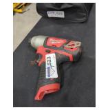 Milwaukee M12 1/4" hex impact driver