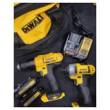 DeWalt 20v Drill/Driver/Impact Driver Combo