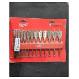 Milwaukee Flat Boring Set