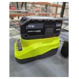 Ryobi 18v 4 ah battery and charger