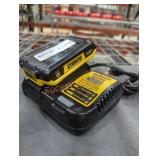 DeWalt 20v 2 ah battery and charger