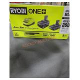 Ryobi 18v 4 ah and 2 ah lithium starter kit