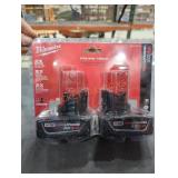Milwaukee M12 xc 3 ah batteries