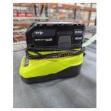 Ryobi 18v 4 ah battery and charger