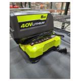 Ryobi 40v 8 ah battery and charger