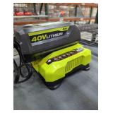 Ryobi 40v 4 ah battery and charger