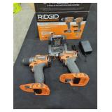 RIDGID 18v 2 Tool Combo, Missing Batteries