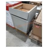 24" Base Cabinet Gray (Damaged)