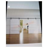 96" x 84" 5-Panel Solid MDF White Finished