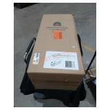 MB1 Post Mount Mailbox Blue with Red Flag