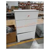 4-Drawer White Dresser (30"W x  46.5"H, Some