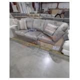 Part of Ashley Sectional w/ Pillows, Beige
