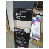 2.5" faux wood blinds 35" x 64"