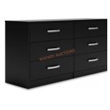 Ashley Finch 5 Drawer Black Dresser;