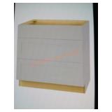 36" Gray Drawer Base Cabinet (Unassembled, RETAIL
