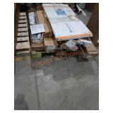 Skid Lot (assorted flooring, shower accessories,