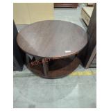 Ashley Korestone 2 Brown Coffee Table w/ Wheels