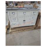 HDC 48" White Vanity w/ Black Top