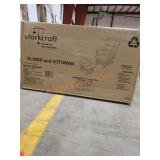 Storkcraft Tuscany Glider And Ottoman