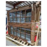 72" x 80"  Knotty Alder Stain Wood French Door