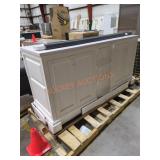 72"x35"x23.5" JAMES MARTIN White Vanity With