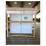 70x80 double white exterior door