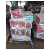 Assorted artificial christmas trees