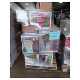 Assorted artificial christmas trees