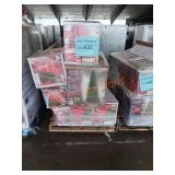 Assorted artificial christmas trees