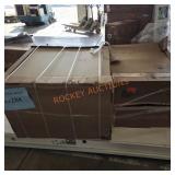 36x80 exterior door, glacier bay cabinets