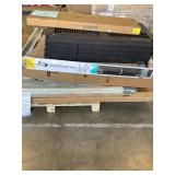 Porcelain shower base,shelving kit,fortress fence