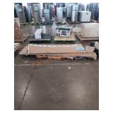 1 butcher blocked top, 1 wood worktop