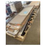 Garage Door, 96ï¿½ Solid Wood Countertop in Walnut