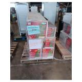 Assorted artificial christmas trees