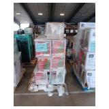 Assorted artificial christmas trees