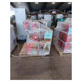 Assorted artificial christmas trees