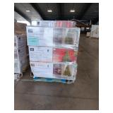 Assorted artificial christmas trees