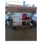 Christmas decorations, flooring, pipe insulation