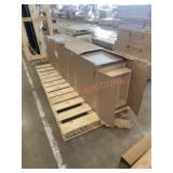 18ï¿½x90ï¿½ Pantry Shaker Cabinet in Saddle Oak