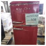 Red galanz refrigerator