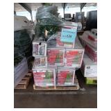 Assorted artificial christmas trees