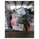 Assorted artificial christmas trees