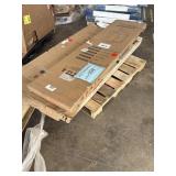 Swinging Shower Door and Fixed Panel