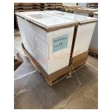 48" White Vanities, 2 X THE BID,