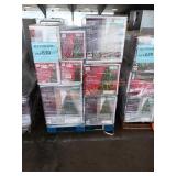 Assorted artificial christmas trees